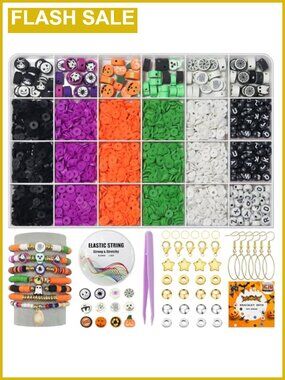 3200pc Polymer Clay Beads Jewelry Making Kit Bracelet Necklace Earring DIY